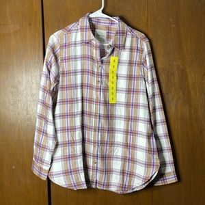 81 - Womans / Juniors Jachs Girlfriend New York Plaid shirt - NEW